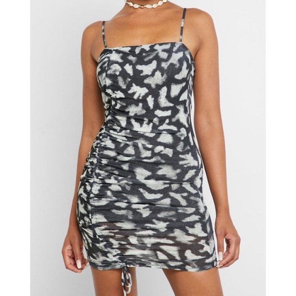 Topshop Ruched Mini Dress - Picture 1 of 10